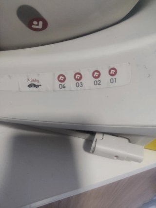 Silla coche bebé rosa y gris