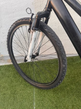 Bicicleta Montaña Negra Doble Suspensión