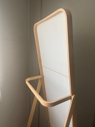 Espejo de pie madera y cristal