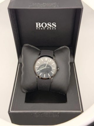 Reloj Hugo Boss Analógico Negro y Plateado