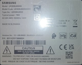 Para reparar! Smart TV Samsung 50 pulgadas