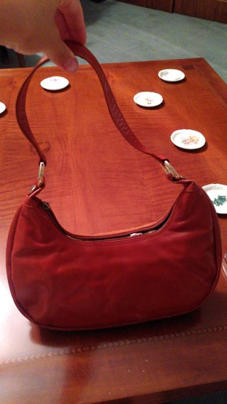 Bolso Rebeca Sanver naranja abalorios