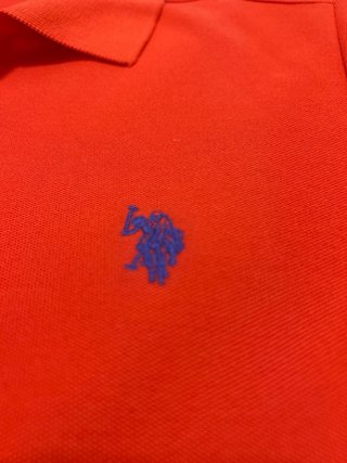 Polo U.S. Polo Assn. Performance Pique Naranja XS