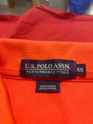 Polo U.S. Polo Assn. Performance Pique Naranja XS
