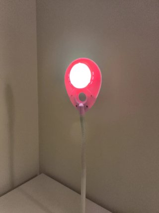 Lámpara Escritorio Rosa y Blanca