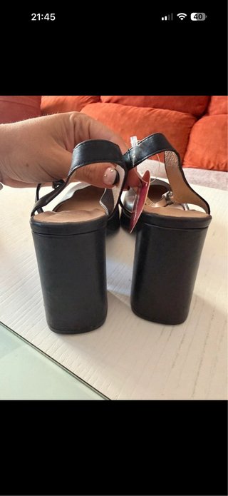 Zapatos Wonders piel negros MemoryGel T.40