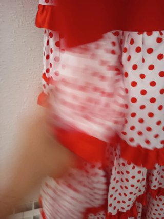 Vestido Flamenca Rojo y Blanco