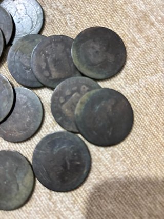 Lote monedas Alfonso XII y Gobierno Provisional