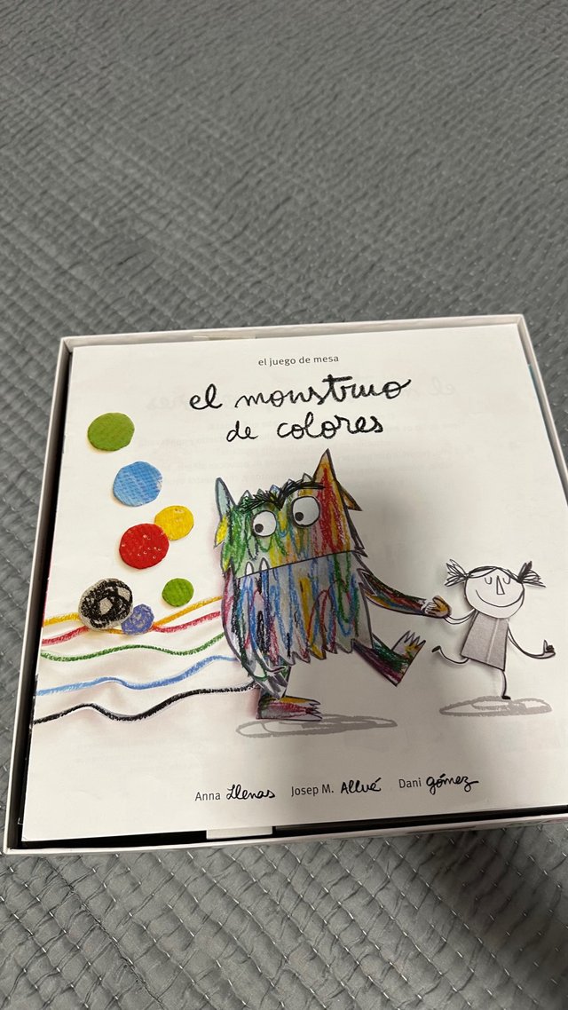 Juego de mesa el monstruo de los colores