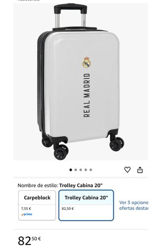 Maleta trolley de cabina, Real Madrid