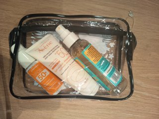 Borsetta mare trasparente Sun Care