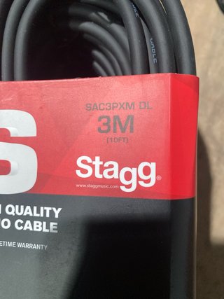 Cable Stagg SAC3PXM DL 3M Jack xlr unidad
