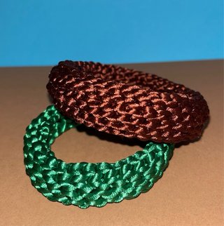 Pulseras de Crochet diferentes colores.