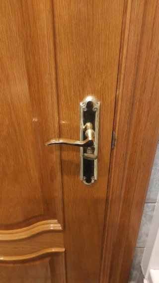 1 Puerta de roble  y otra puerta con cristal