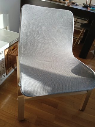 Silla IKEA NOLMYRA madera abedul y gris