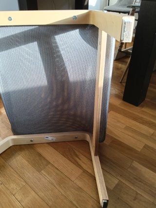 Silla IKEA NOLMYRA madera abedul y gris