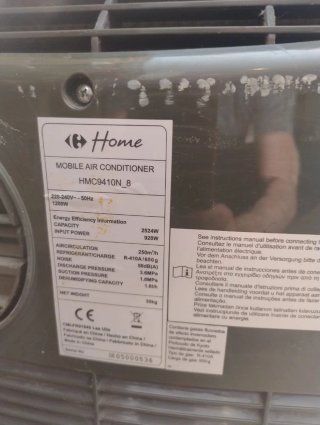 Aire Acondicionado Portátil Negro