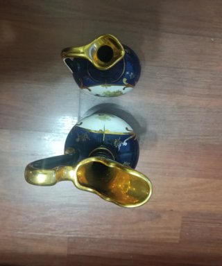 Jarra Giffard 1969 Azul y Dorada