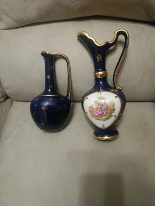 Jarra Giffard 1969 Azul y Dorada