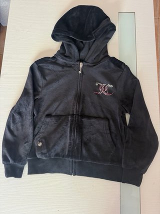 Sudadera Juicy Couture terciopelo negra niña 5 - 6