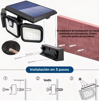 Focos Solares Seguridad con Sensor Movimiento