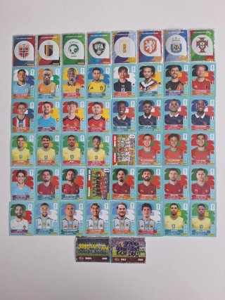 Lote 50 cromos Mundial 2026 sin repetir