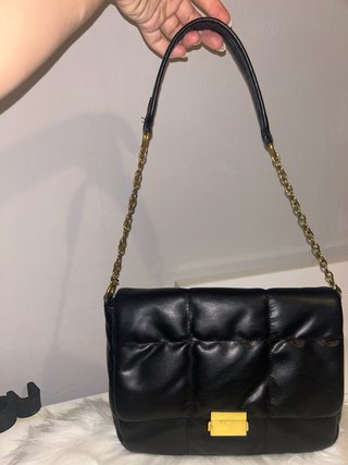 Zapatos de tacón negros talla 38 y bolso