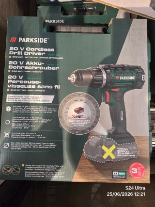 Taladro Parkside 20V Akku Bohrschrauber