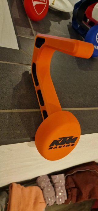 Soporte Casco Moto Pared