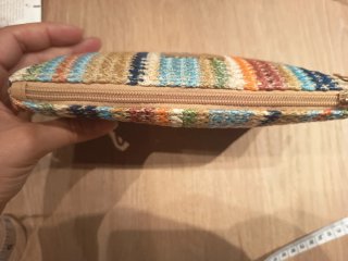 Borsetta paglia juta colorata estiva