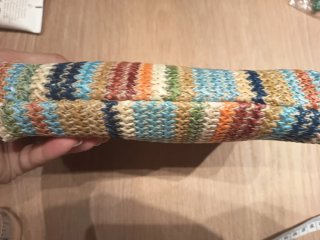 Borsetta paglia juta colorata estiva