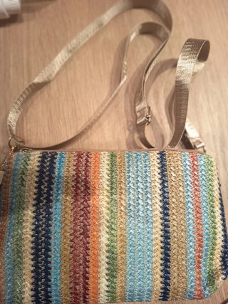 Borsetta paglia juta colorata estiva