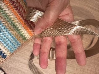 Borsetta paglia juta colorata estiva