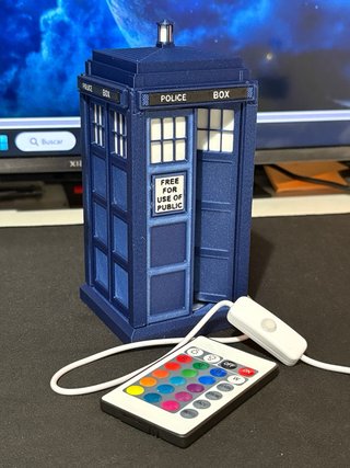 Lámpara TARDIS Doctor Who 3D Retroiluminada