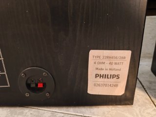 Altavoces Philips Miniwatt Negros 22rh456