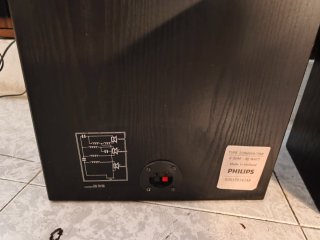 Altavoces Philips Miniwatt Negros 22rh456