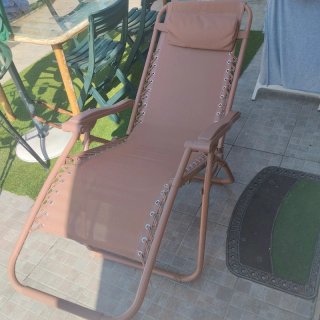2 Sedie Sdraio Pieghevoli Marrone Rosa