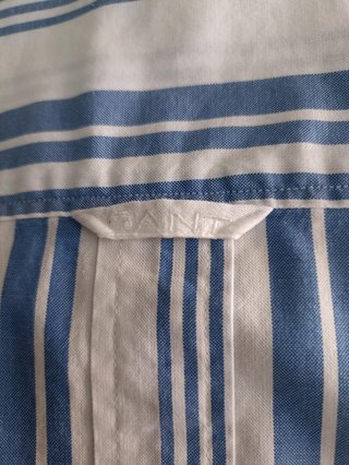 Camisa GANT Rayas Azul y Blanco