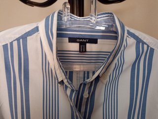 Camisa GANT Rayas Azul y Blanco
