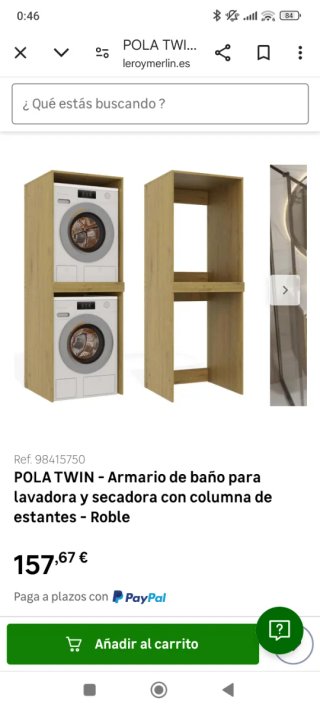 Mueble para lavadora/secadora/lavavajillas