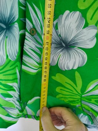 Camisa Estampada Verde Talla L
