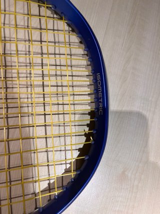 Raqueta de Tenis Azul ISOMETRIC 300gr, 100, 3.
