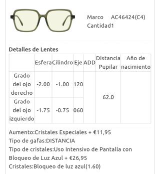 Gafas graduadas Firmoo
