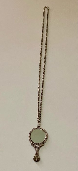 Colgante antiguo espejo plata. Coleccionistas!