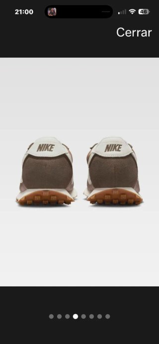 Zapatillas Nike de piel nuevas marrones y blancas