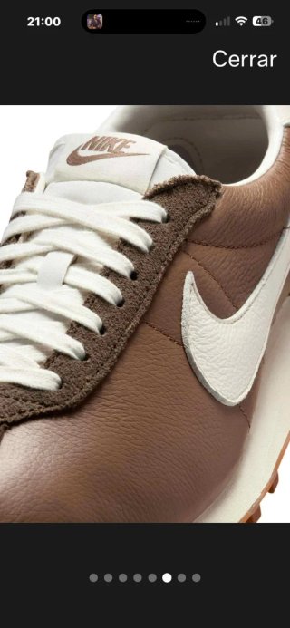 Zapatillas Nike de piel nuevas marrones y blancas