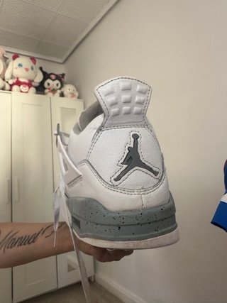 Zapatillas Jordan 4 Grises y Blancas talla 42