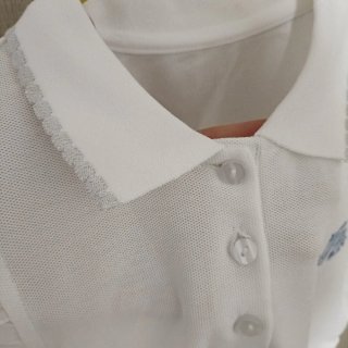Vestido polo blanco T6 120 Nuevo