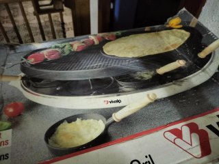 Plancha grill y crepera 2 en 1