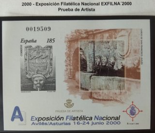 SELLOS DE ESPAÑA AÑO 2000 PRUEBA OFICIAL NÚM. 72